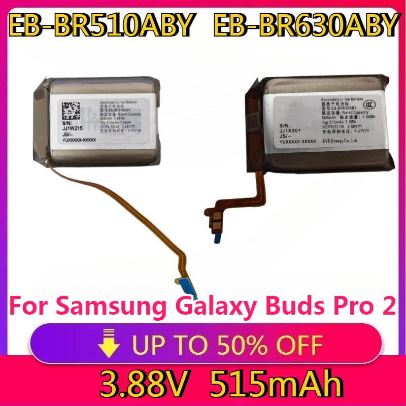 HighQuality Replacement New Battery EB-BR510ABY for Samsung Galaxy Buds Pro 2 EB-BR630ABY Battery for Samsung Galaxy Buds 3 Pro
HighQuality Replacement New Battery EB-BR510ABY for Samsung Galaxy Buds Pro 2 EB-BR630ABY Battery for Samsung Galaxy Buds 3 Pro