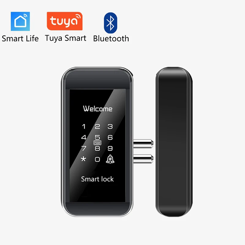 Tuya Automatic Glass Door Fingerprint Password APP Remote Control Electronic Smart Door Lock Push-pull Access Control Smart Lock
Tuya Automatic Glass Door Fingerprint Password APP Remote Control Electronic Smart Door Lock Push-pull Access Control Smart Lock