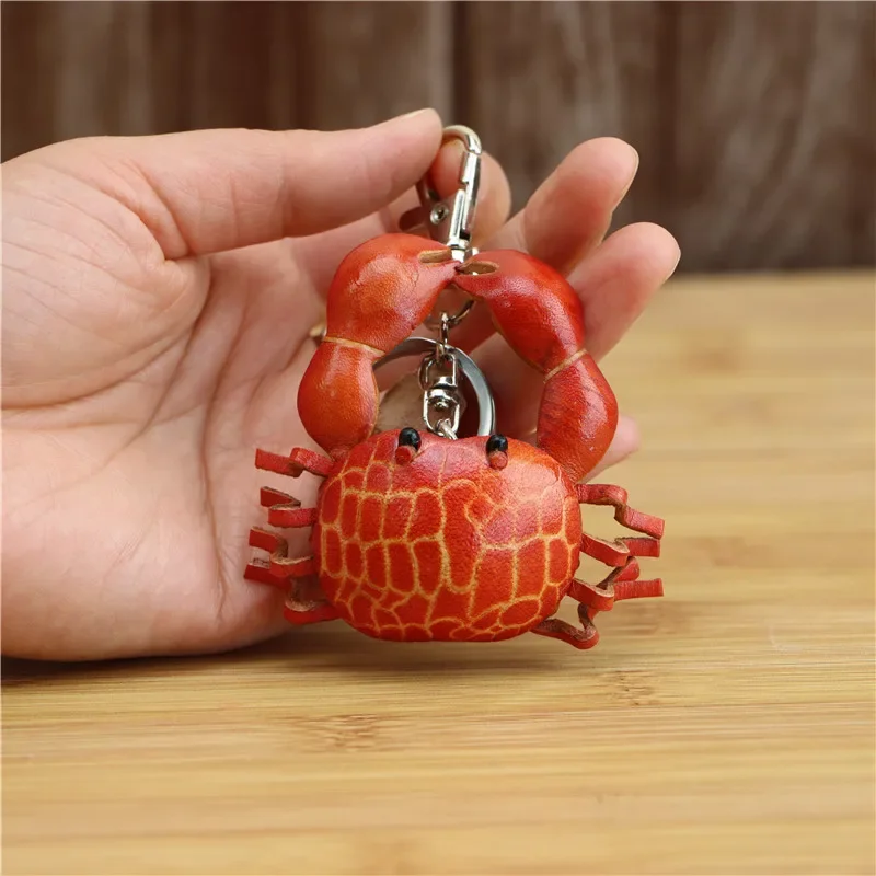 Leather creative handicrafts crab pendant hairy crab bag pendant accessories keychain simulation animal cartoon children's gifts
Leather creative handicrafts crab pendant hairy crab bag pendant accessories keychain simulation animal cartoon children's gifts