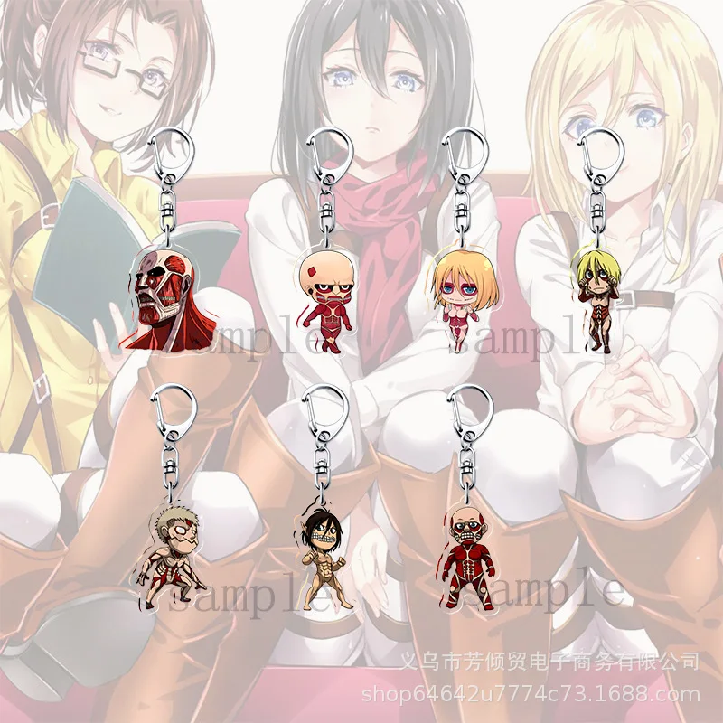 Attack on Titan Cartoon Anime Series Acrylic Keychain, Backpack Pendant, Unisex, Birthday Gift, Christmas Gift, Children's Toy
Attack on Titan Cartoon Anime Series Acrylic Keychain, Backpack Pendant, Unisex, Birthday Gift, Christmas Gift, Children's Toy