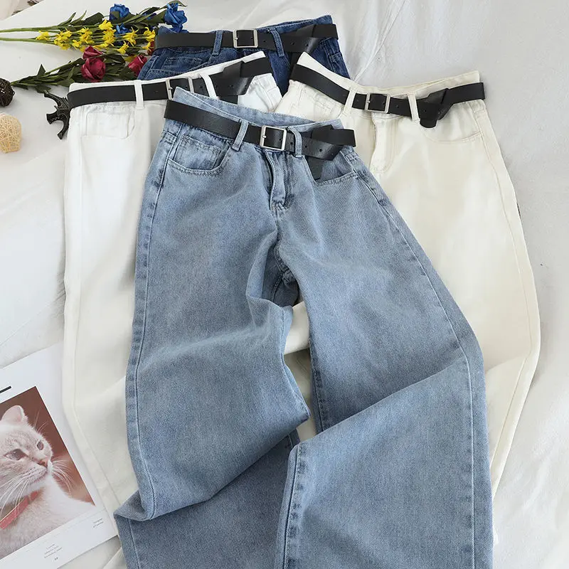 Women's Spring Jeans2025New Year's New High-Waisted Slimming Straight-Leg Petite Loose Versatile Wide-Leg Floor-Length Pants
Women's Spring Jeans2025New Year's New High-Waisted Slimming Straight-Leg Petite Loose Versatile Wide-Leg Floor-Length Pants