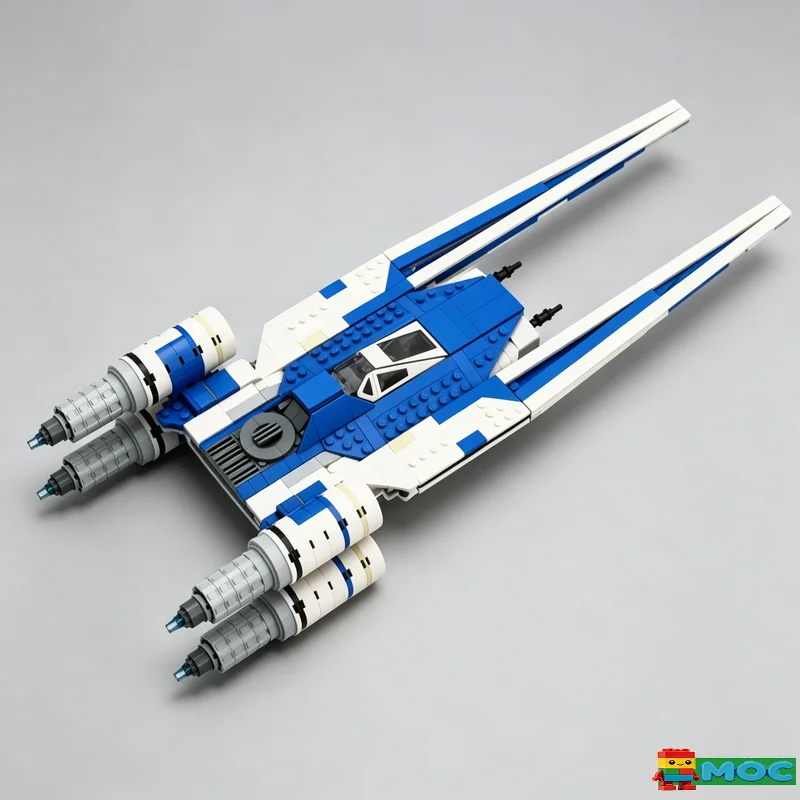 749PCS Sci Fi Interstellar Fighter Jet MOC Space Aircraft Building Blocks Model DIY Educational Assembly Toy For Birthday Gifts
749PCS Sci Fi Interstellar Fighter Jet MOC Space Aircraft Building Blocks Model DIY Educational Assembly Toy For Birthday Gifts