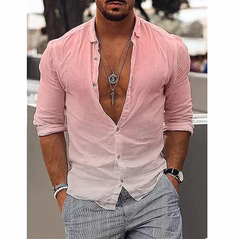 Foreign Trade 2023 European and American New Polo Collar Long Sleeve Printing Trend Men's Shirts
Foreign Trade 2023 European and American New Polo Collar Long Sleeve Printing Trend Men's Shirts