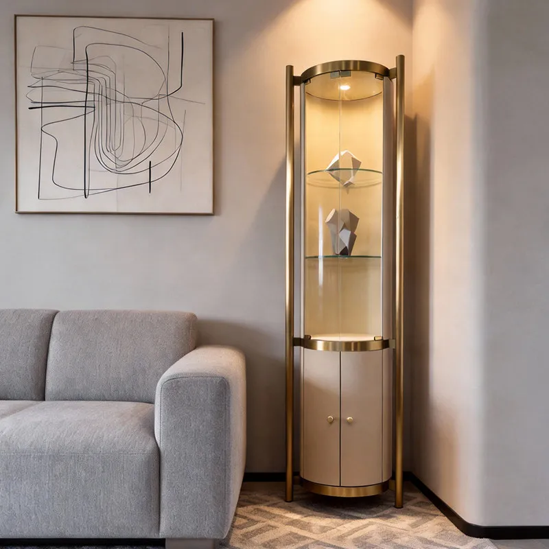 LH light luxury wine cabinet wall corner living room decorative locker integrated wall solid wood storage
LH light luxury wine cabinet wall corner living room decorative locker integrated wall solid wood storage