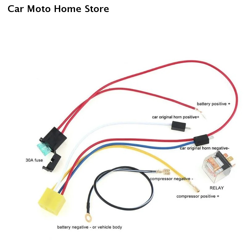 【DM】Car Horn Relay Wiring Harness Kit Universal 12V Wires And Relay For Air Horn Car/Truck/Vehicle
【DM】Car Horn Relay Wiring Harness Kit Universal 12V Wires And Relay For Air Horn Car/Truck/Vehicle