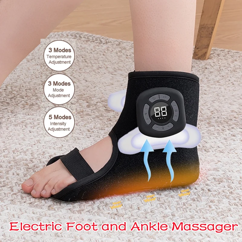 Wireless Electric Foot and Ankle Massager with Heat Vibration Air Compression for Pain Relief Muscle Relaxation Home Use Therapy
Wireless Electric Foot and Ankle Massager with Heat Vibration Air Compression for Pain Relief Muscle Relaxation Home Use Therapy