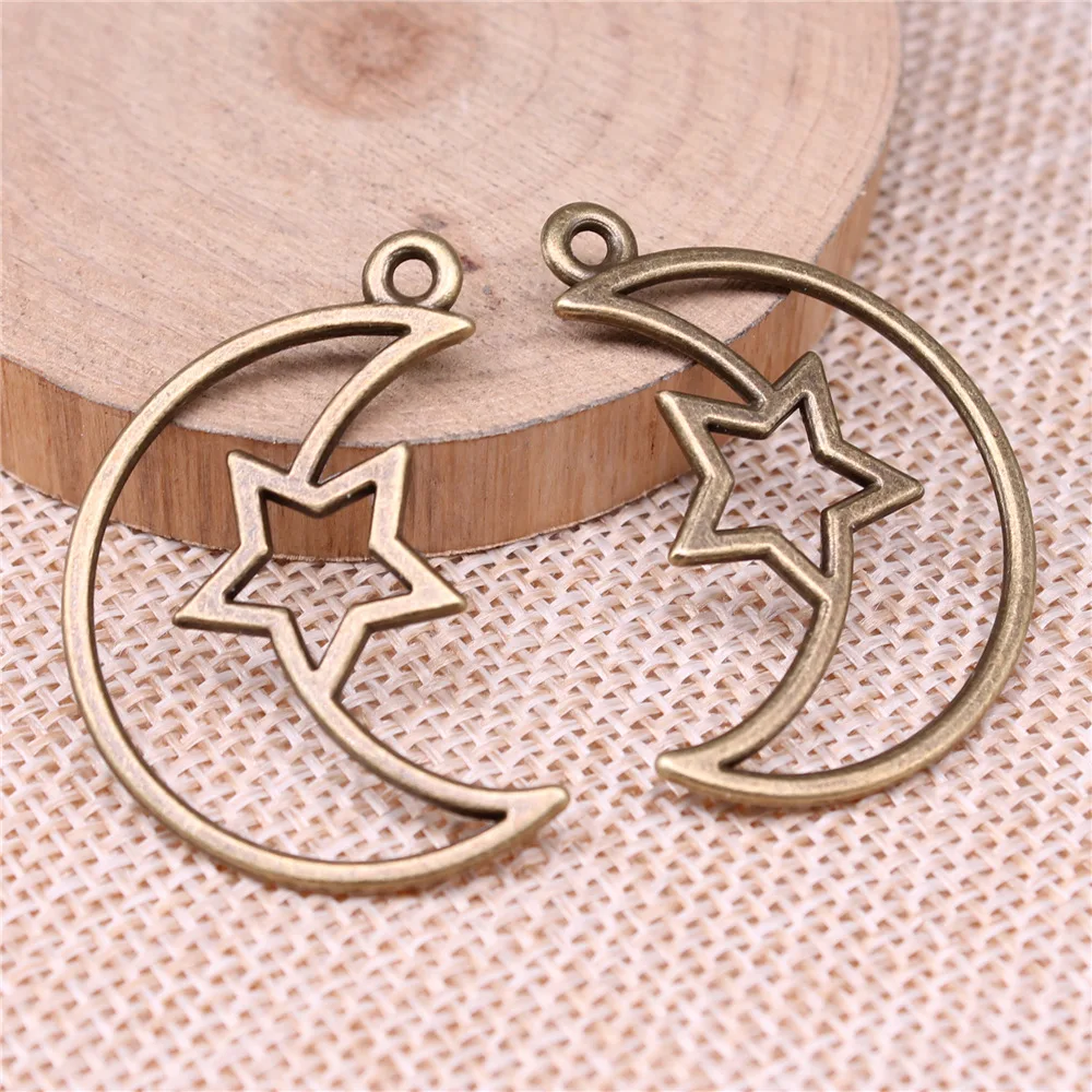 20pcs 37x25mm(1.46x0.98inch) 2 Colors Antique Bronze Color Antique Silver Color Moon Stars Metal Frame Charms Pendants
20pcs 37x25mm(1.46x0.98inch) 2 Colors Antique Bronze Color Antique Silver Color Moon Stars Metal Frame Charms Pendants