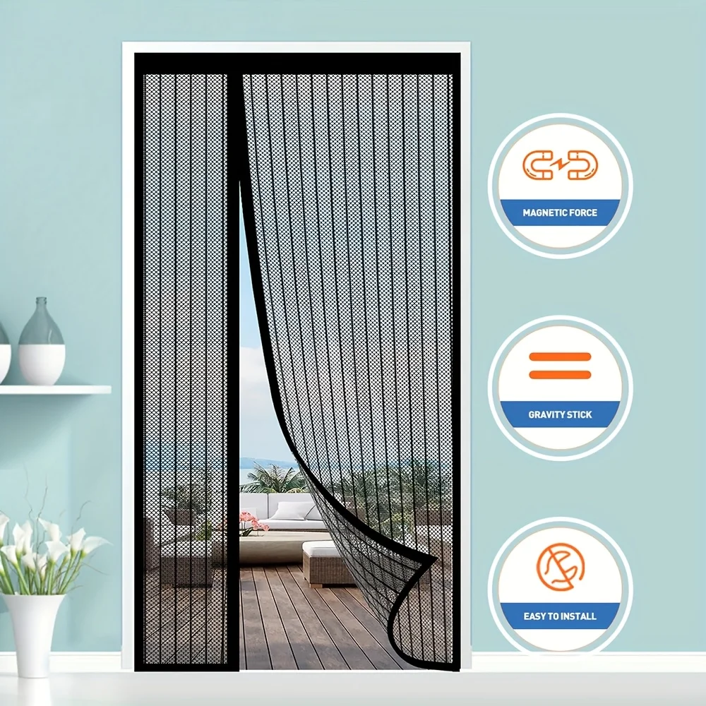 Summer Insect-Proof Door Curtain, Nail-Free & Drill-Free, Magnetic Soft Mesh Curtain, Easy to Install
Summer Insect-Proof Door Curtain, Nail-Free & Drill-Free, Magnetic Soft Mesh Curtain, Easy to Install