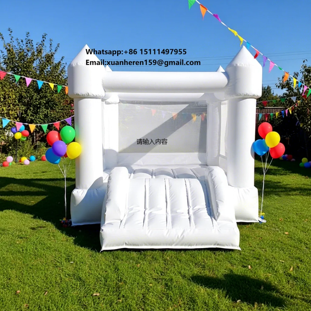Easy Setup White Inflatable Jumping Castle with Slide Portable Kids Playground for Home and Events
Easy Setup White Inflatable Jumping Castle with Slide Portable Kids Playground for Home and Events