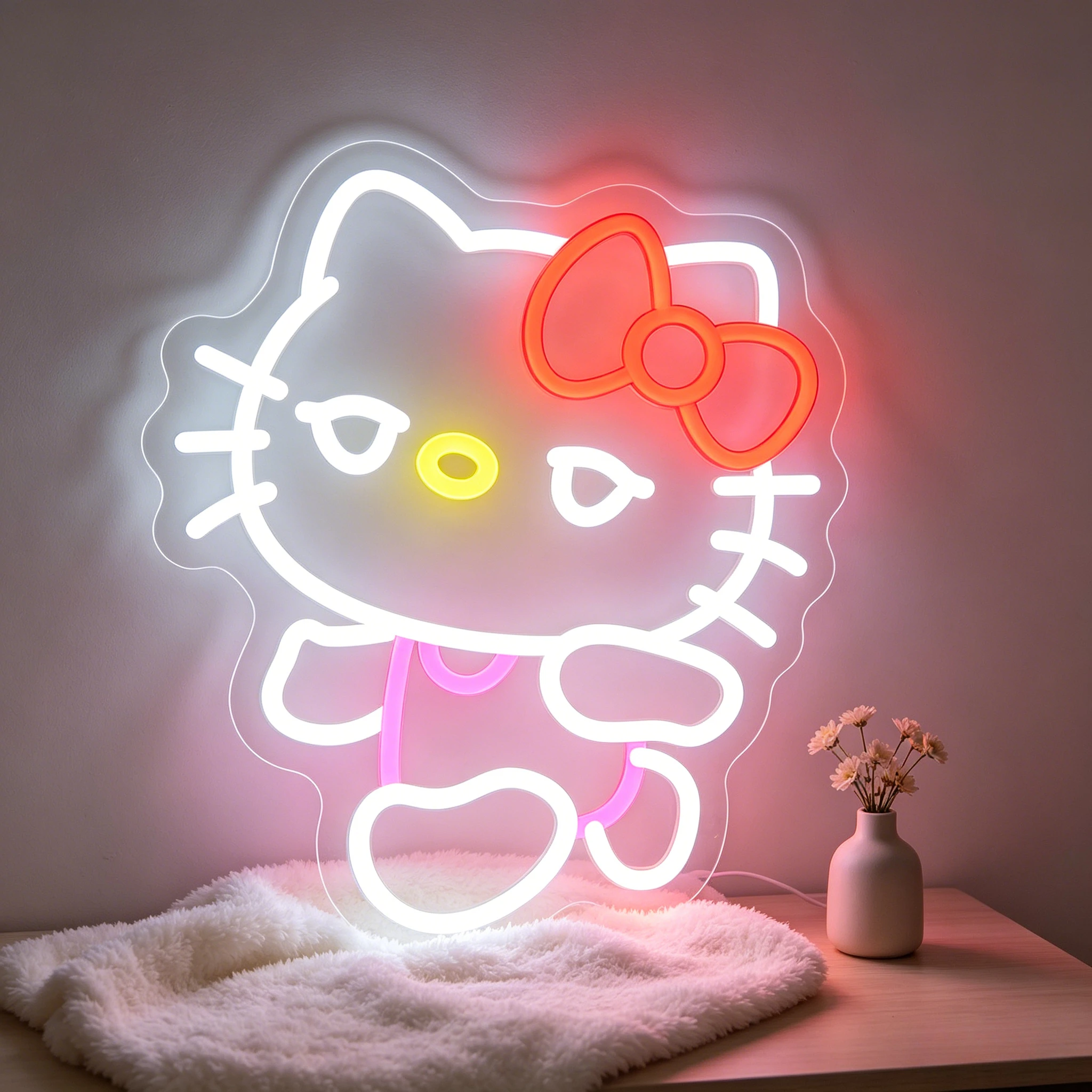 Kawaii Hello Kitty Sanrio Neon Sign LED Vaporwave Room Decor Dimmable USB Night Light for Gaming Setup Anime Themed Bedroom Gift
Kawaii Hello Kitty Sanrio Neon Sign LED Vaporwave Room Decor Dimmable USB Night Light for Gaming Setup Anime Themed Bedroom Gift
