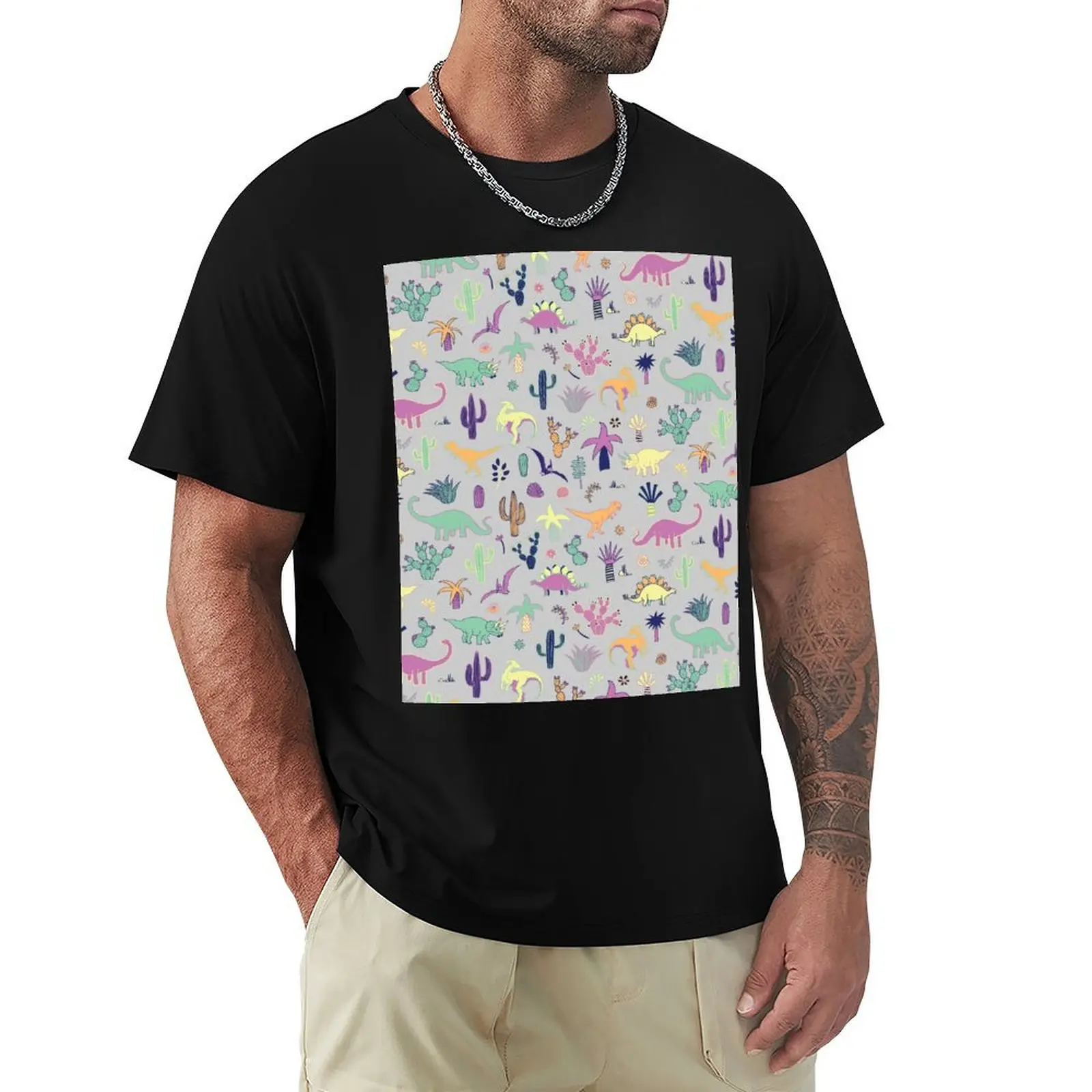 Dinosaur Desert - peach, mint and navy - fun pattern by Cecca Designs T-Shirt Summer Holiday T-Shirt
Dinosaur Desert - peach, mint and navy - fun pattern by Cecca Designs T-Shirt Summer Holiday T-Shirt
