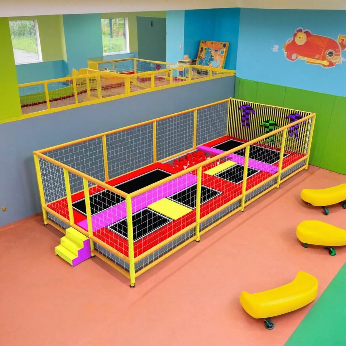 Children's Trampoline: Indoor and Outdoor Trampoline, Jumping Mat, Plaza Stall Organizer, Trampoline Park
Children's Trampoline: Indoor and Outdoor Trampoline, Jumping Mat, Plaza Stall Organizer, Trampoline Park