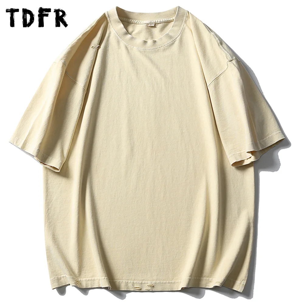 Solid Color Ripped Short Sleeve T-shirt Mens Basic Simple Casual Loose Crew Neck Half-Sleeve Cotton Tee Men
Solid Color Ripped Short Sleeve T-shirt Mens Basic Simple Casual Loose Crew Neck Half-Sleeve Cotton Tee Men