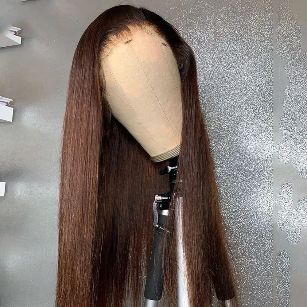 Brown 26 inch Kinky straight Lace Front Wig For Women With Baby Hair Synthetic Preplucked Glueless Daily
Brown 26 inch Kinky straight Lace Front Wig For Women With Baby Hair Synthetic Preplucked Glueless Daily