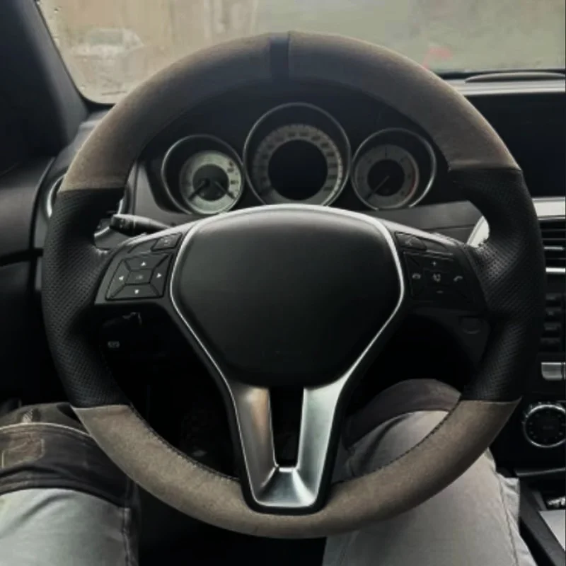 Для Mercedes Benz W176 W246 C-Class W204 C117 C218 X218 W212 C207 A207 X156 индивидуальный автомобильный чехол на руль, кожаная оплетка 
Для Mercedes Benz W176 W246 C-Class W204 C117 C218 X218 W212 C207 A207 X156 индивидуальный автомобильный чехол на руль, кожаная оплетка