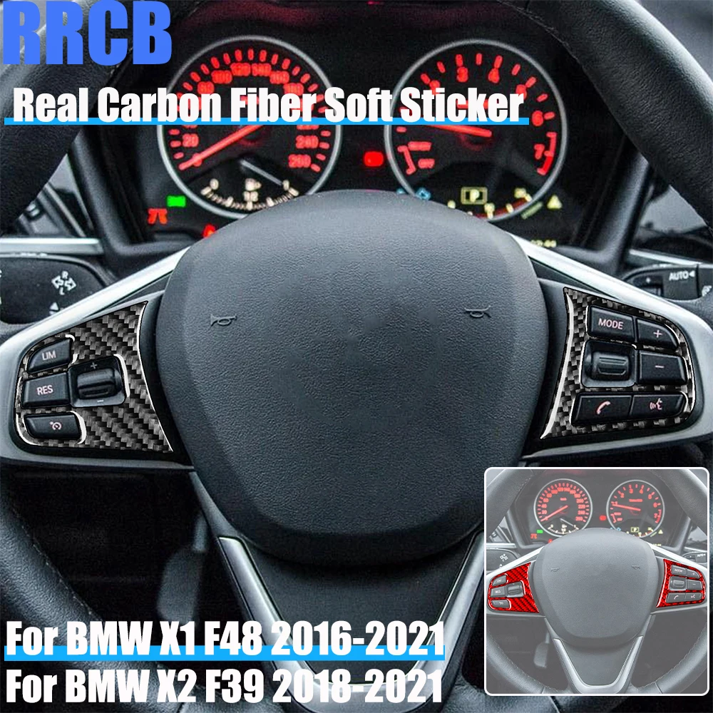 Real Carbon Fiber Car Accessories Driver Wheel Button Panel Trim Cover Soft Sticker For BMW X1 F48 2016-2021 X2 F39 2018-2021
Real Carbon Fiber Car Accessories Driver Wheel Button Panel Trim Cover Soft Sticker For BMW X1 F48 2016-2021 X2 F39 2018-2021