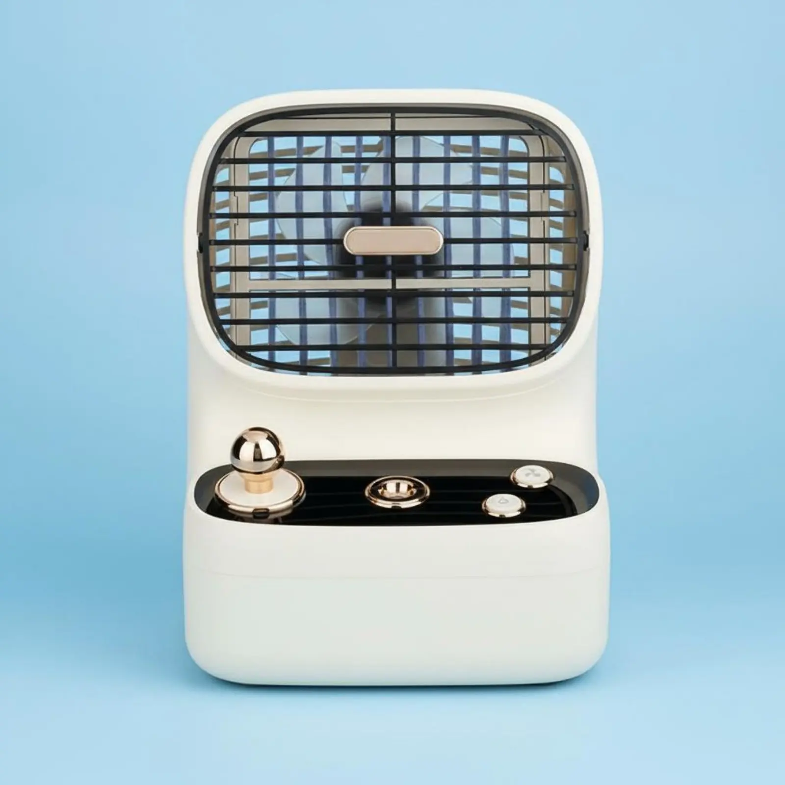 Retro Misting Fan Humidifying Function Battery-Powered Desktop Humidifier Fan Portable Water Spray Chiller Low Noise for Outdoor
Retro Misting Fan Humidifying Function Battery-Powered Desktop Humidifier Fan Portable Water Spray Chiller Low Noise for Outdoor
