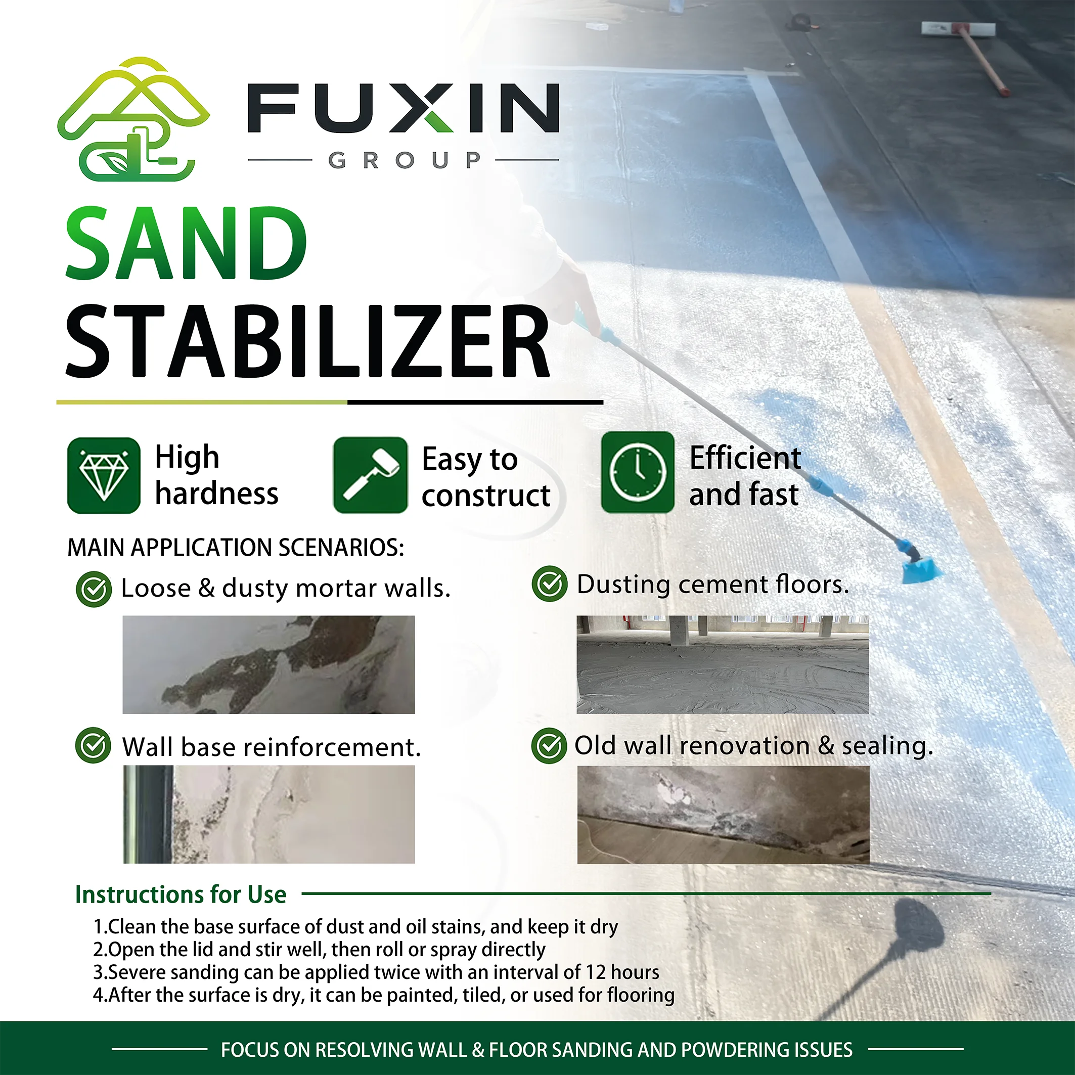 Sand Stabilizer Dust Control Soil Hardener for Ground Road Surface Concrete Sealer
Sand Stabilizer Dust Control Soil Hardener for Ground Road Surface Concrete Sealer