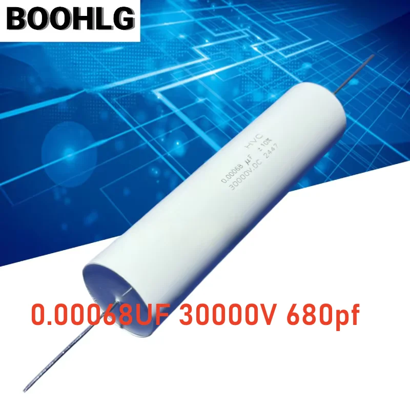 1PCS 0.00068UF 30000V 680pf 30000VDC 681K 30KV Inductive High Voltage Film Capacitor
1PCS 0.00068UF 30000V 680pf 30000VDC 681K 30KV Inductive High Voltage Film Capacitor