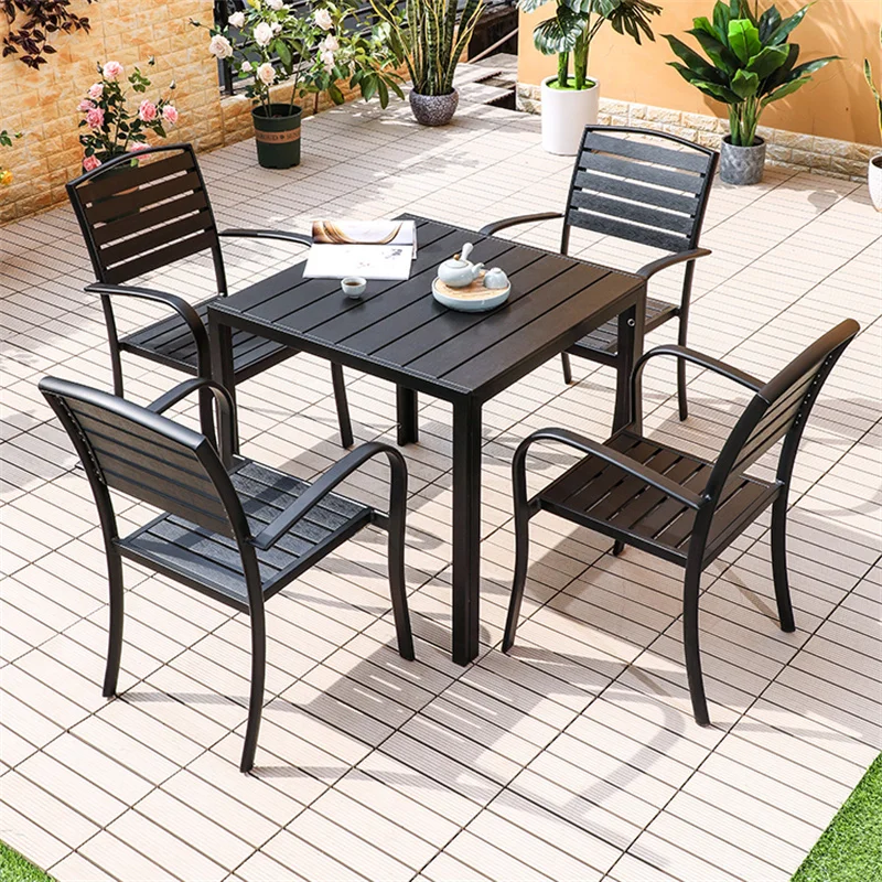 80cm Modern Plastic Wood Outside Dining Table Aluminum Fram Garden Table Lawn Furniture Outdoor Tables For Restaurant
80cm Modern Plastic Wood Outside Dining Table Aluminum Fram Garden Table Lawn Furniture Outdoor Tables For Restaurant