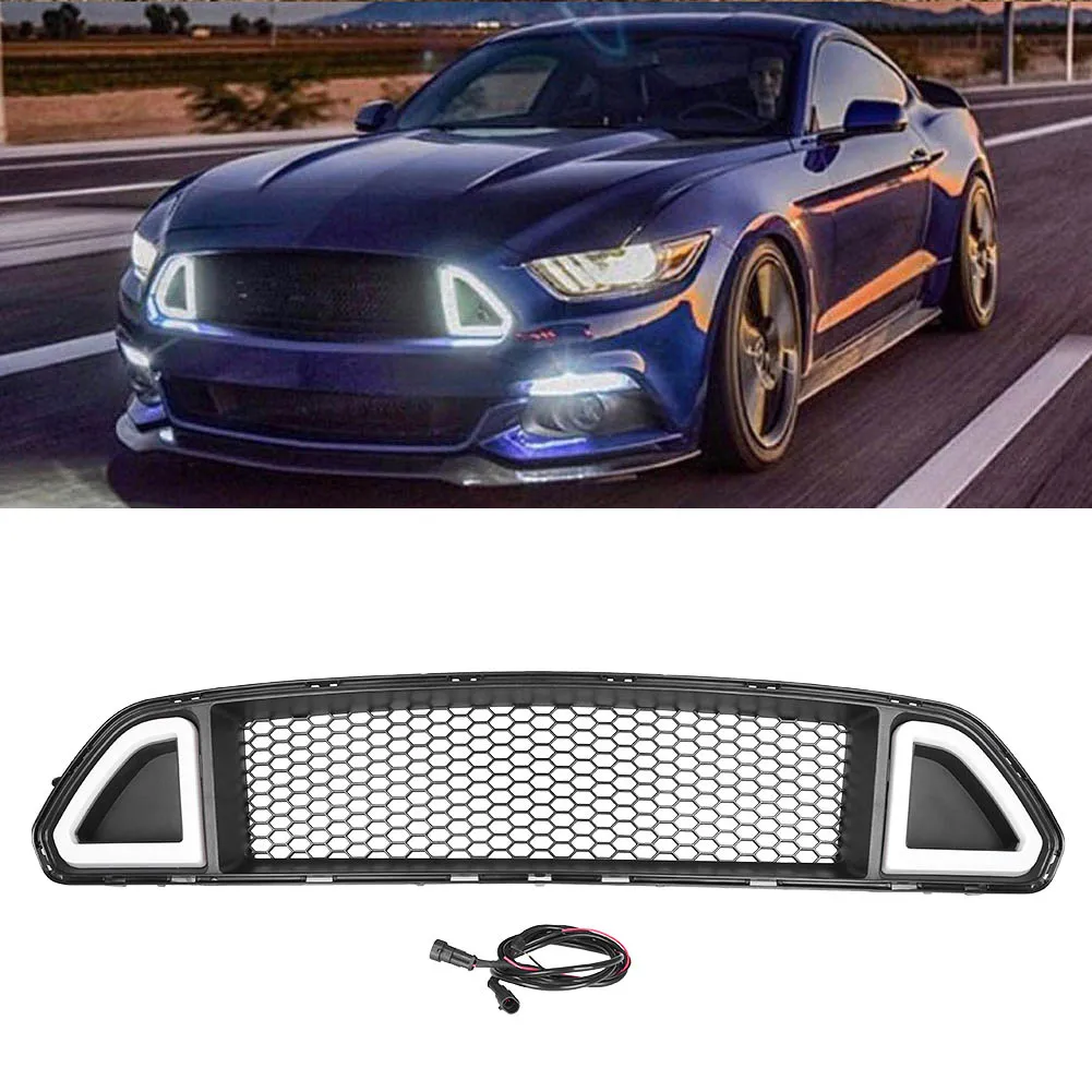 Car Front Grille w/ LED Light Lamp For Ford Mustang 2015 2016 2017 Center Mesh Grill Replacement ABS Plastic
Car Front Grille w/ LED Light Lamp For Ford Mustang 2015 2016 2017 Center Mesh Grill Replacement ABS Plastic
