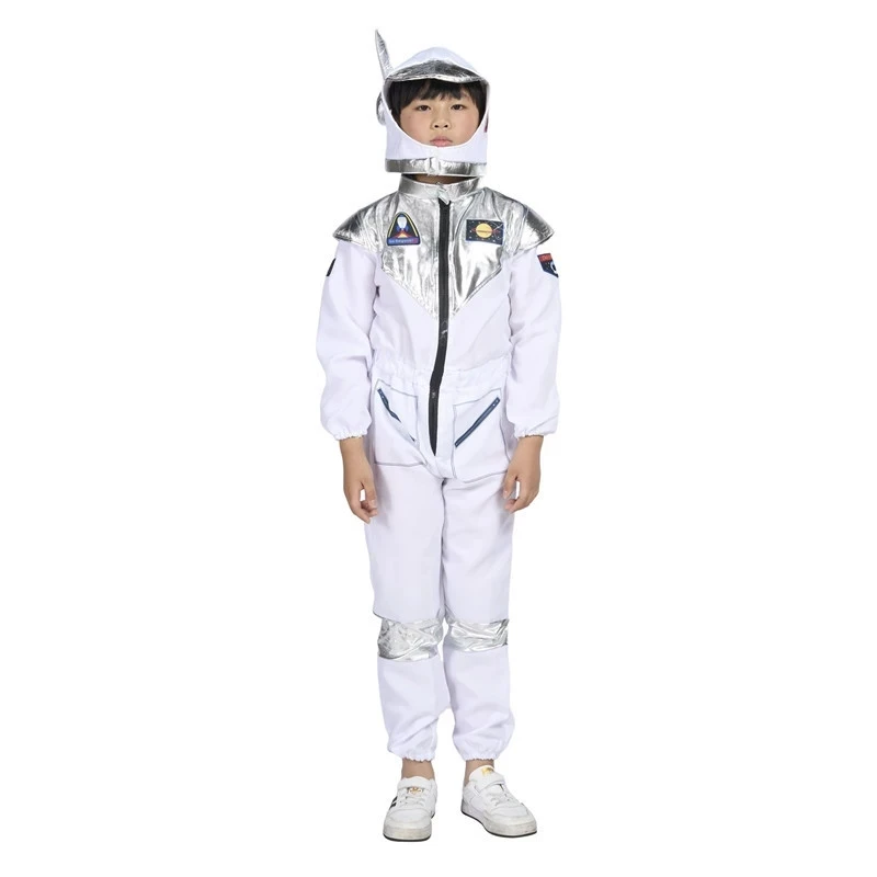 Carnival Boy Astronaut Cosplay Costume, Halloween Dress Up One-piece Jumpsuit & Hat, Kid's Dress Up Outfit For Carnival Party
Carnival Boy Astronaut Cosplay Costume, Halloween Dress Up One-piece Jumpsuit & Hat, Kid's Dress Up Outfit For Carnival Party