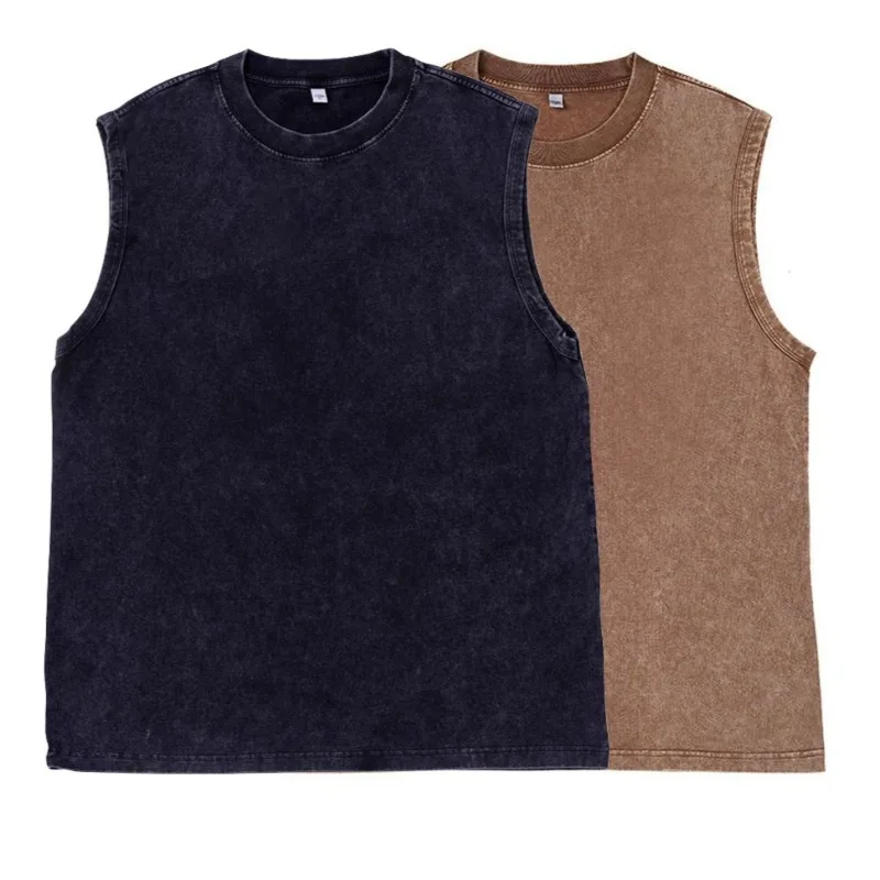 Washed Old Vest Men's Heavyweight European and American Retro Sleeveless Summer Fashion Brand Pure Cotton Loose Floral T-shirt
Washed Old Vest Men's Heavyweight European and American Retro Sleeveless Summer Fashion Brand Pure Cotton Loose Floral T-shirt