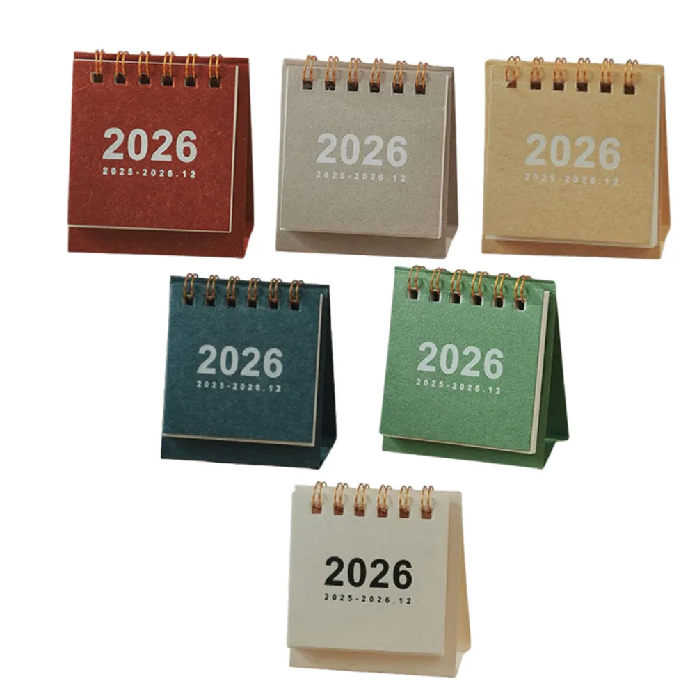 6Pcs 2025-2026 Mini Tabletop Calendar Compact Daily Planner in Assorted Colors Ideal for Office Study Room Tent Calendar Yearly
6Pcs 2025-2026 Mini Tabletop Calendar Compact Daily Planner in Assorted Colors Ideal for Office Study Room Tent Calendar Yearly