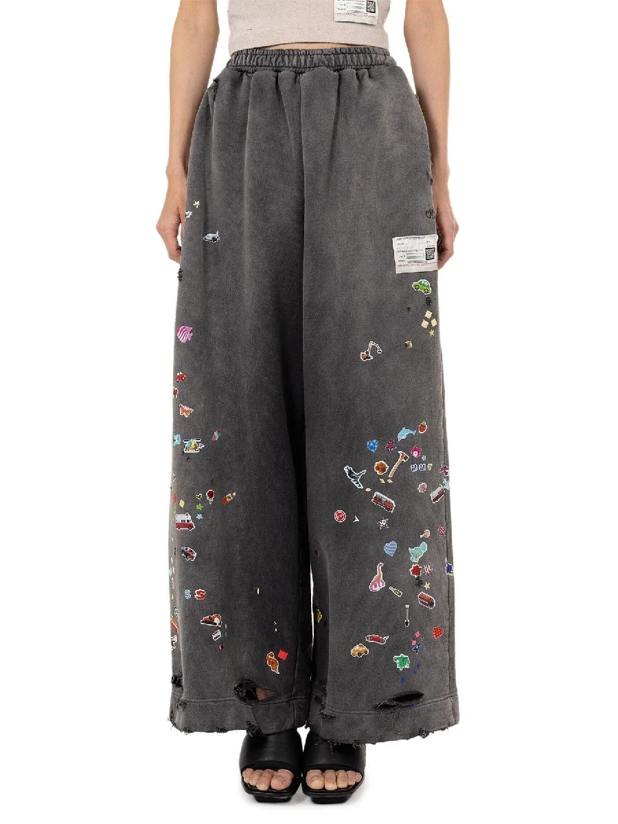 traf 2025 woman straight pants pure cotton graffiti loose casual high waist ladies trousers y2k clothes New high quality pants
traf 2025 woman straight pants pure cotton graffiti loose casual high waist ladies trousers y2k clothes New high quality pants