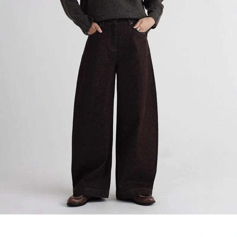 FRAYA LAB Женские длинные брюки из флока Maillard, крутой стиль, новинка 2025, осенне-зимняя хлопковая свободная женская одежда с широкими штанинами в стиле ретро
FRAYA LAB Женские длинные брюки из флока Maillard, крутой стиль, новинка 2025, осенне-зимняя хлопковая свободная женская одежда с широкими штанинами в стиле ретро