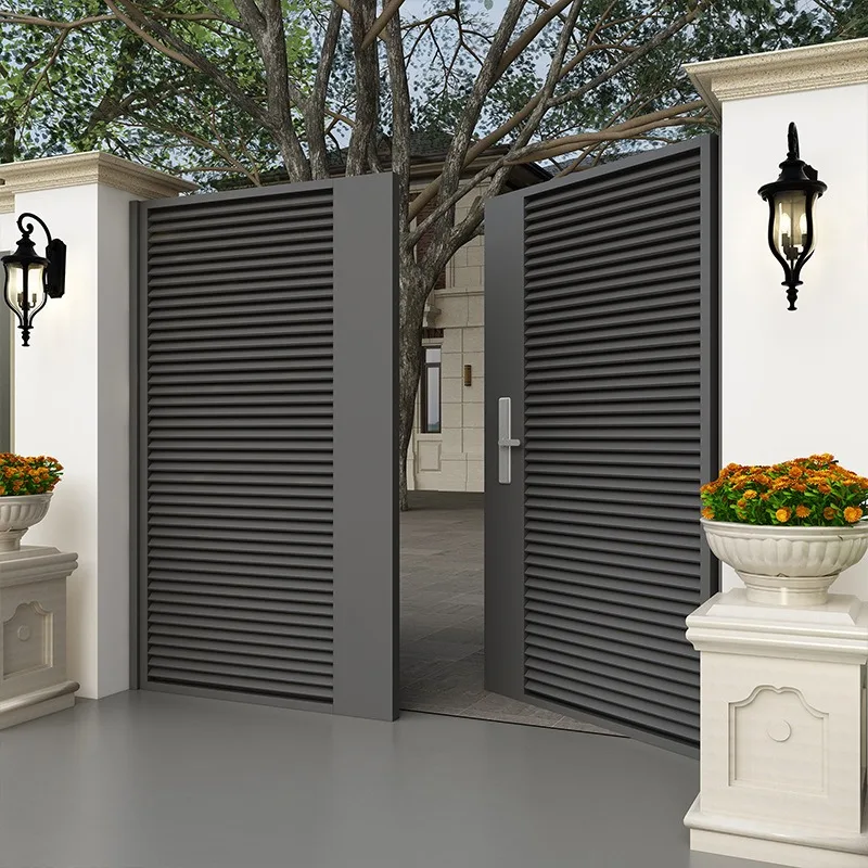 Wrought iron courtyard gate Aluminum alloy outdoor double door Rural garden People's yard gate
Wrought iron courtyard gate Aluminum alloy outdoor double door Rural garden People's yard gate