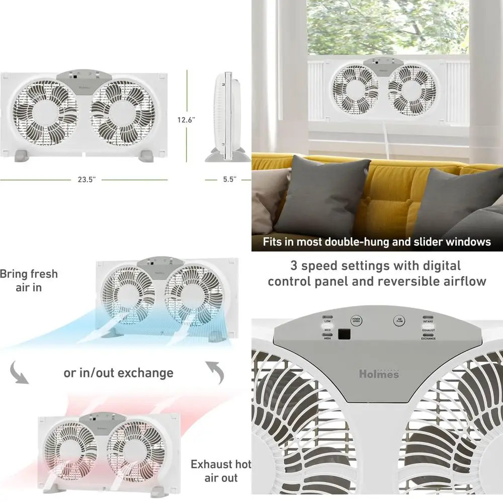 Цифровой вентилятор с 9 двойными лопастями, реверсивным потоком воздуха, 3 скоростями, выдвижной, идеально подходит для дома, спальни, офиса, пульт ДУ в комплекте
Цифровой вентилятор с 9 двойными лопастями, реверсивным потоком воздуха, 3 скоростями, выдвижной, идеально подходит для дома, спальни, офиса, пульт ДУ в комплекте