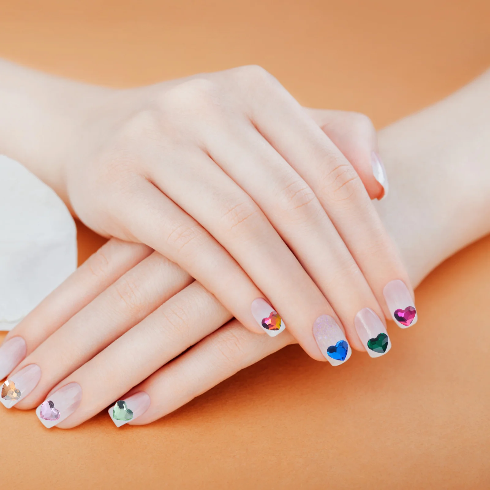 50Pcs Heart Shape Nail Rhinestone DIY Flatback Manicure Charms Nail Art Decorations for Nails Clothes Shoes Bags Wedding
50Pcs Heart Shape Nail Rhinestone DIY Flatback Manicure Charms Nail Art Decorations for Nails Clothes Shoes Bags Wedding