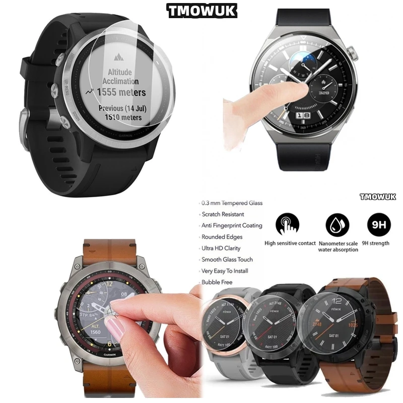 For Garmin Fenix 6 6S 6X Pro Silver Tempered Glass Screen Protector Smart Watch HD Anti-Scratch 9H Hardness Watch Guard Film
For Garmin Fenix 6 6S 6X Pro Silver Tempered Glass Screen Protector Smart Watch HD Anti-Scratch 9H Hardness Watch Guard Film