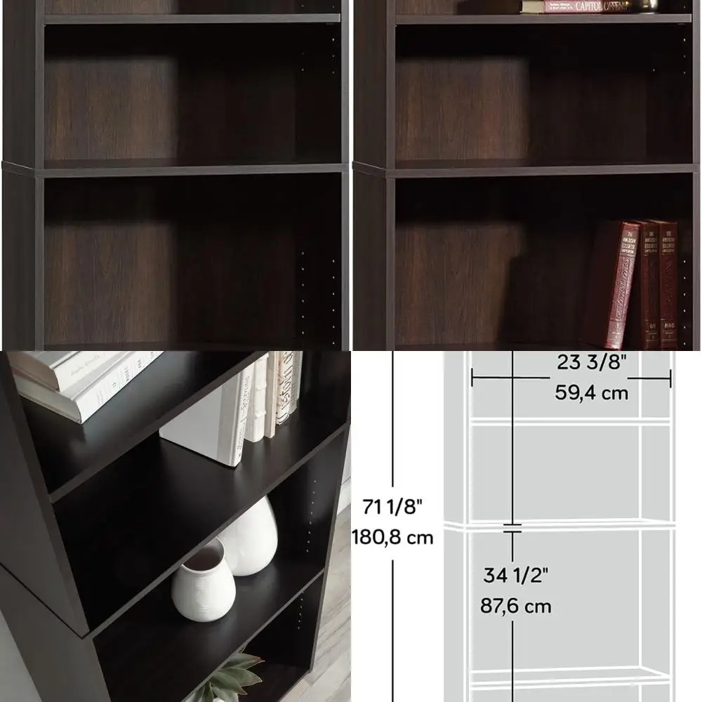 5-уровневая регулируемая книжная полка из корицы и вишни, книжный шкаф для хранения
5-уровневая регулируемая книжная полка из корицы и вишни, книжный шкаф для хранения