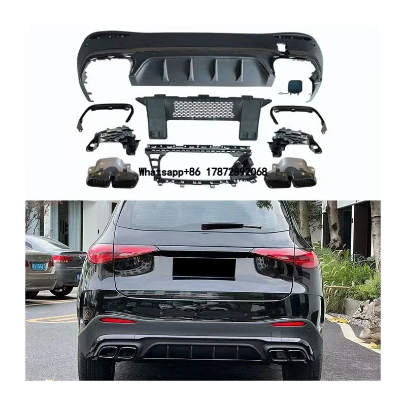 For 2023+ GLC X254 Upgrade to GLC463AMG Rear Diffuser, GLC63 Type Rear Diffuser Exhaust Tip
For 2023+ GLC X254 Upgrade to GLC463AMG Rear Diffuser, GLC63 Type Rear Diffuser Exhaust Tip