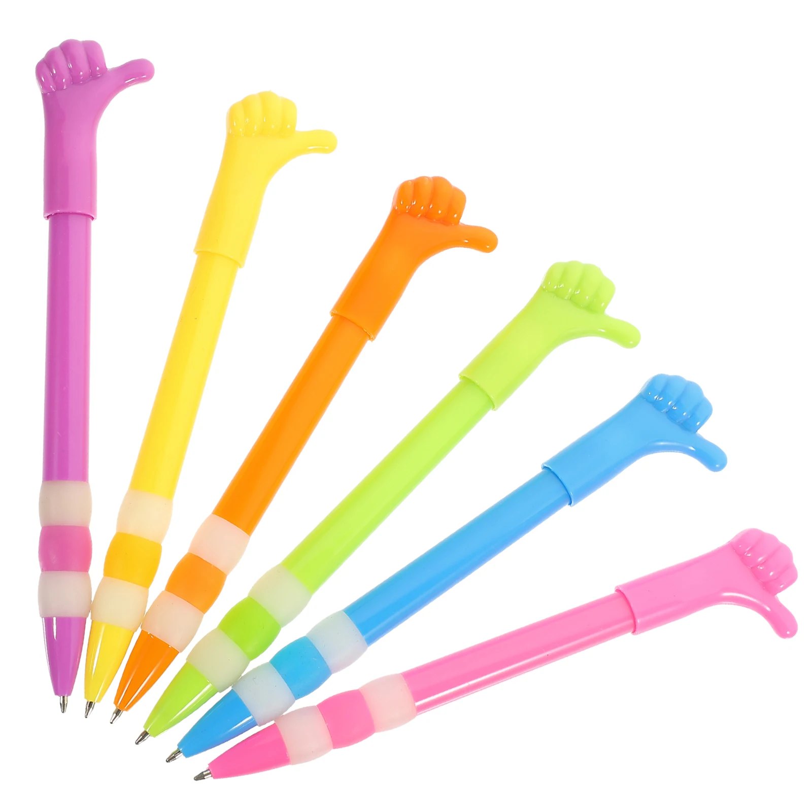 6 Pcs Thumb Shaped Ballpoint Pens 0.7mm Cartoon Design Kids Writing Pens Plastic Student Stationery Portable for Children
6 Pcs Thumb Shaped Ballpoint Pens 0.7mm Cartoon Design Kids Writing Pens Plastic Student Stationery Portable for Children