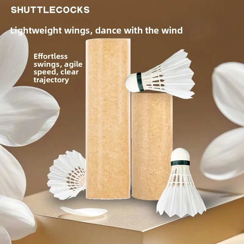 Outdoor Windproof Natural Badminton Shuttlecock Long-lasting Stable Flight Indoor And Outdoor Competition Training
Outdoor Windproof Natural Badminton Shuttlecock Long-lasting Stable Flight Indoor And Outdoor Competition Training