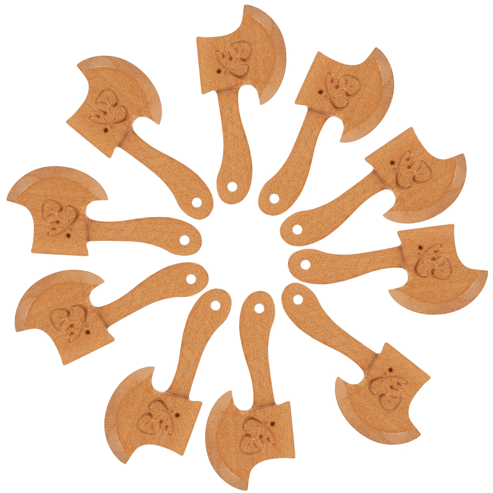 10pcs Wooden Axe Decor Carved Peach Wood Ornament Home Office Desktop Gift Axe Creative Design Long-Lasting Wear-Resistant Space
10pcs Wooden Axe Decor Carved Peach Wood Ornament Home Office Desktop Gift Axe Creative Design Long-Lasting Wear-Resistant Space
