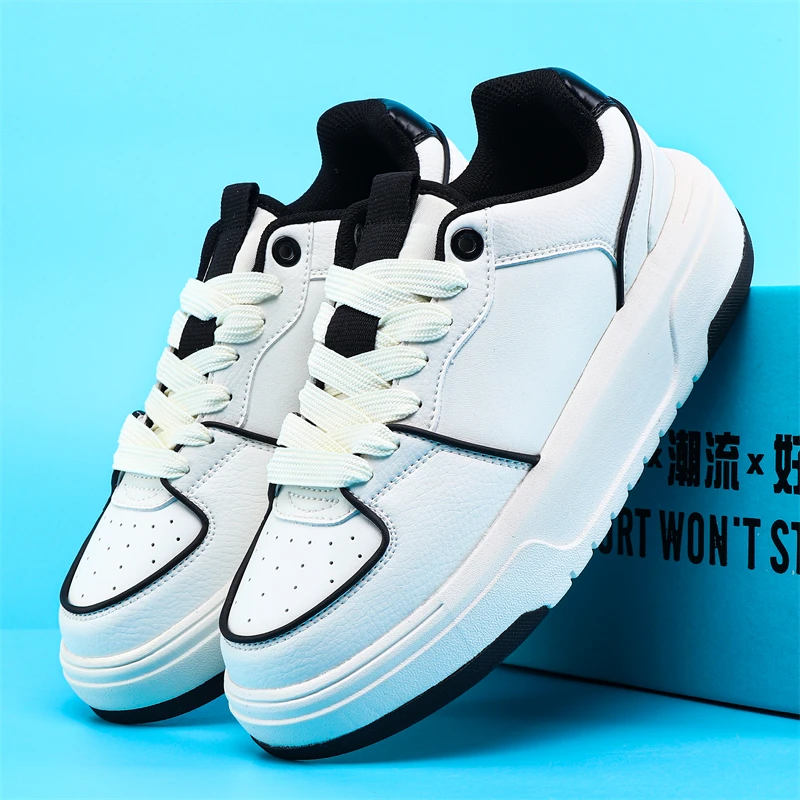 Flat board shoes, lace-up shoes for men and women, casual sneakers are creative and comfortable and breathable
Flat board shoes, lace-up shoes for men and women, casual sneakers are creative and comfortable and breathable