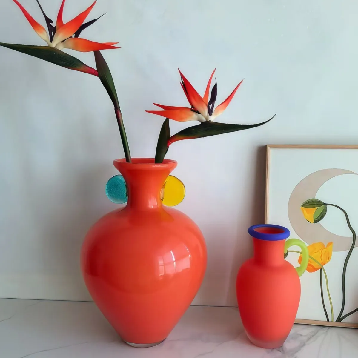 HP Dopamine glass vase glass ins style creative living room flower arrangement ornament
HP Dopamine glass vase glass ins style creative living room flower arrangement ornament