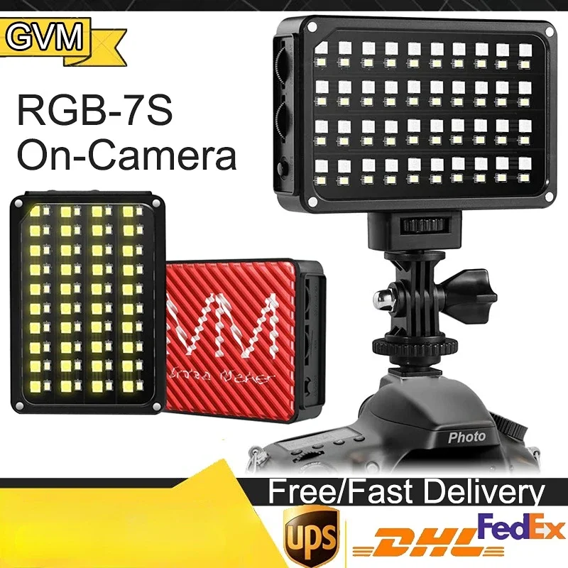 GVM RGB 7S LED Camera Light Dimmable Ultra LED Light On Panel Digital Camera/SLR Camera /Camcorder Video Fill Light
GVM RGB 7S LED Camera Light Dimmable Ultra LED Light On Panel Digital Camera/SLR Camera /Camcorder Video Fill Light