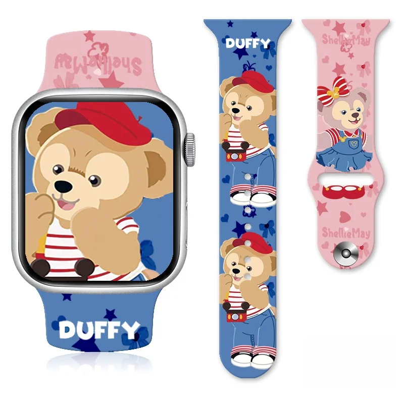 Disney Duffy Bear series Strap for Apple Watch 11 10 9 Silicone Band Replaceable Bracelet for iWatch 46/44/42/41mm Watchband 
Disney Duffy Bear series Strap for Apple Watch 11 10 9 Silicone Band Replaceable Bracelet for iWatch 46/44/42/41mm Watchband