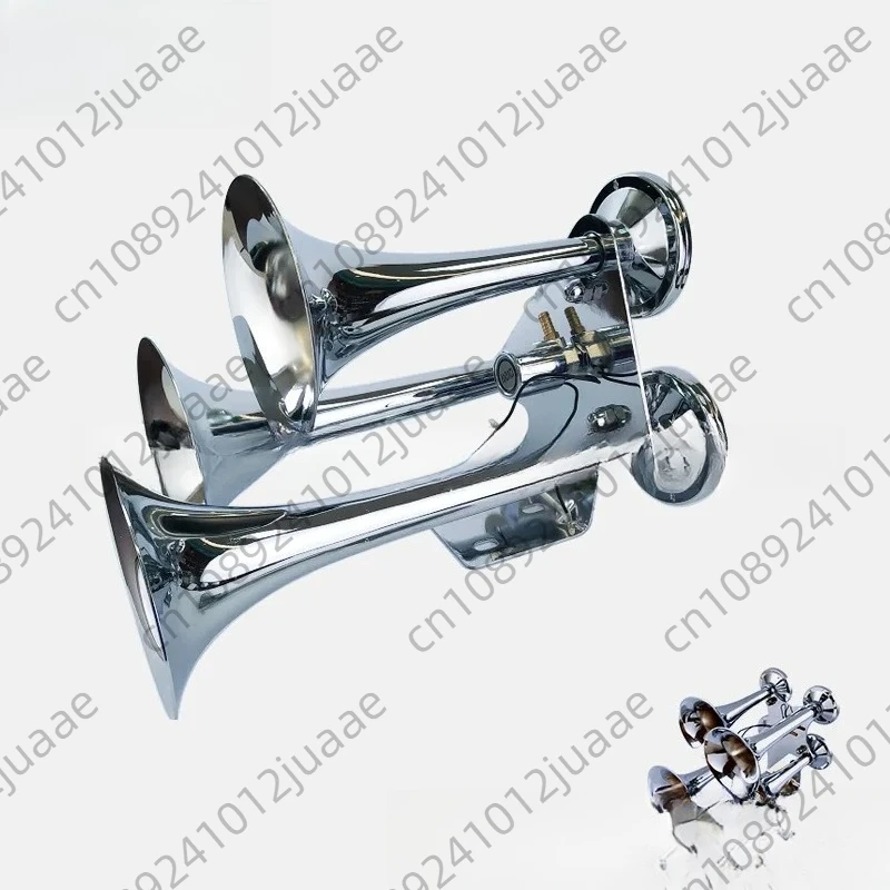 313 Large 3 Sound Gas Horn 4 Tube Large Size Car Horn 12/24V Truck Ship Train Solenoid Valve Type
313 Large 3 Sound Gas Horn 4 Tube Large Size Car Horn 12/24V Truck Ship Train Solenoid Valve Type