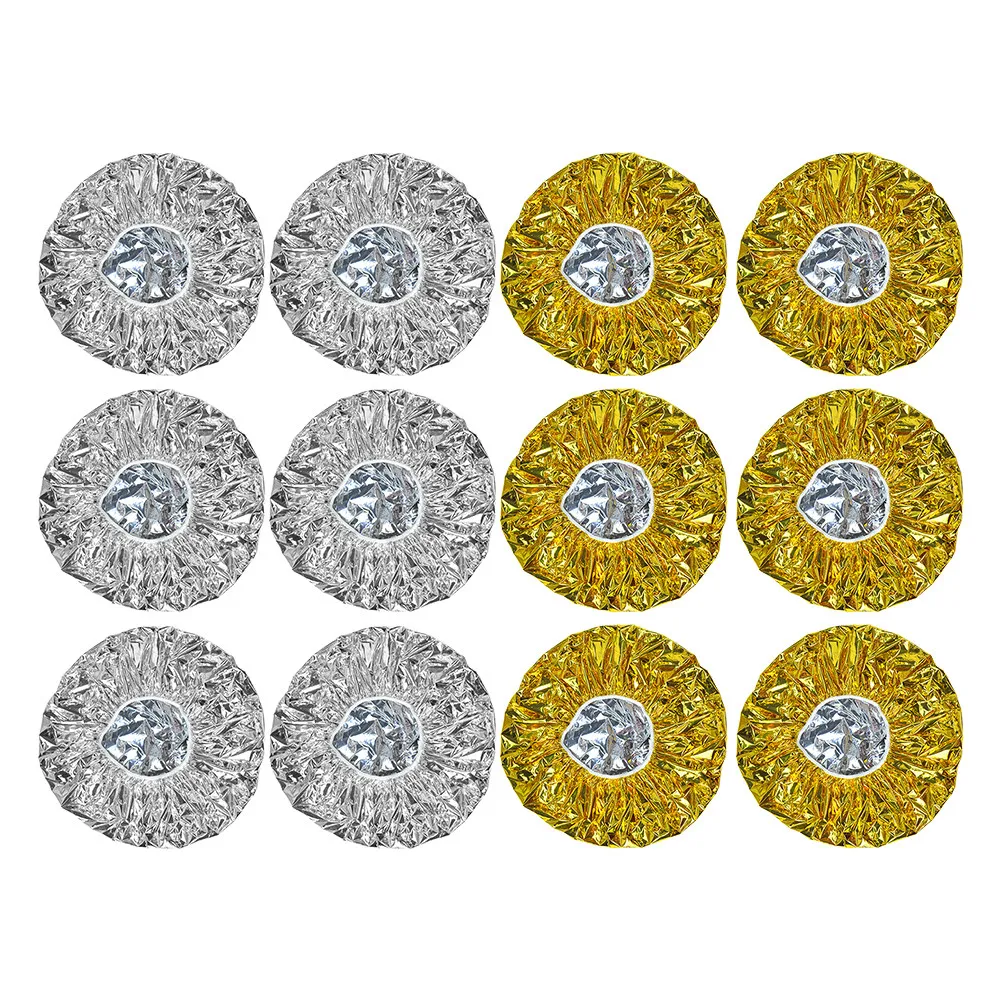 12 шт. алюминиевых фольгированных колпаков для волос для салонной обработки, глубокого кондиционирования, термотерапии, окрашивания волос, защиты кожи головы, легкие
12 шт. алюминиевых фольгированных колпаков для волос для салонной обработки, глубокого кондиционирования, термотерапии, окрашивания волос, защиты кожи головы, легкие