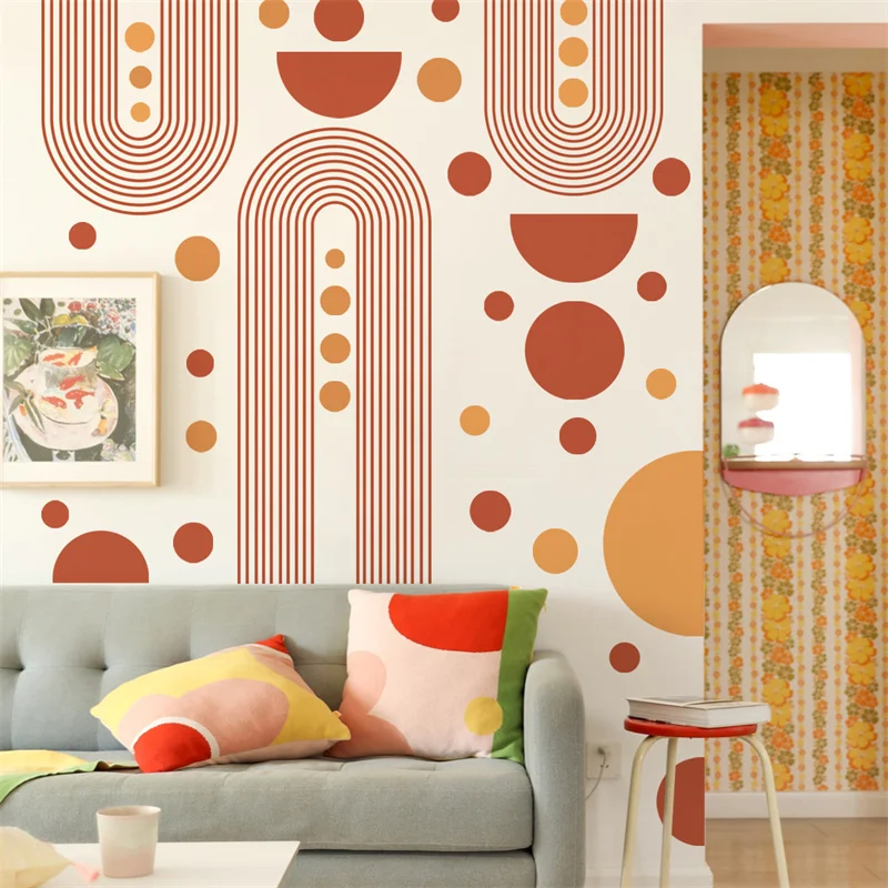 Boho Arch Wall Sticker Minimalist Geometric Line Decals DIY Self-adhesive Vinyl Murals Nursery Kids Room Wallpaper Nordic Poster
Boho Arch Wall Sticker Minimalist Geometric Line Decals DIY Self-adhesive Vinyl Murals Nursery Kids Room Wallpaper Nordic Poster