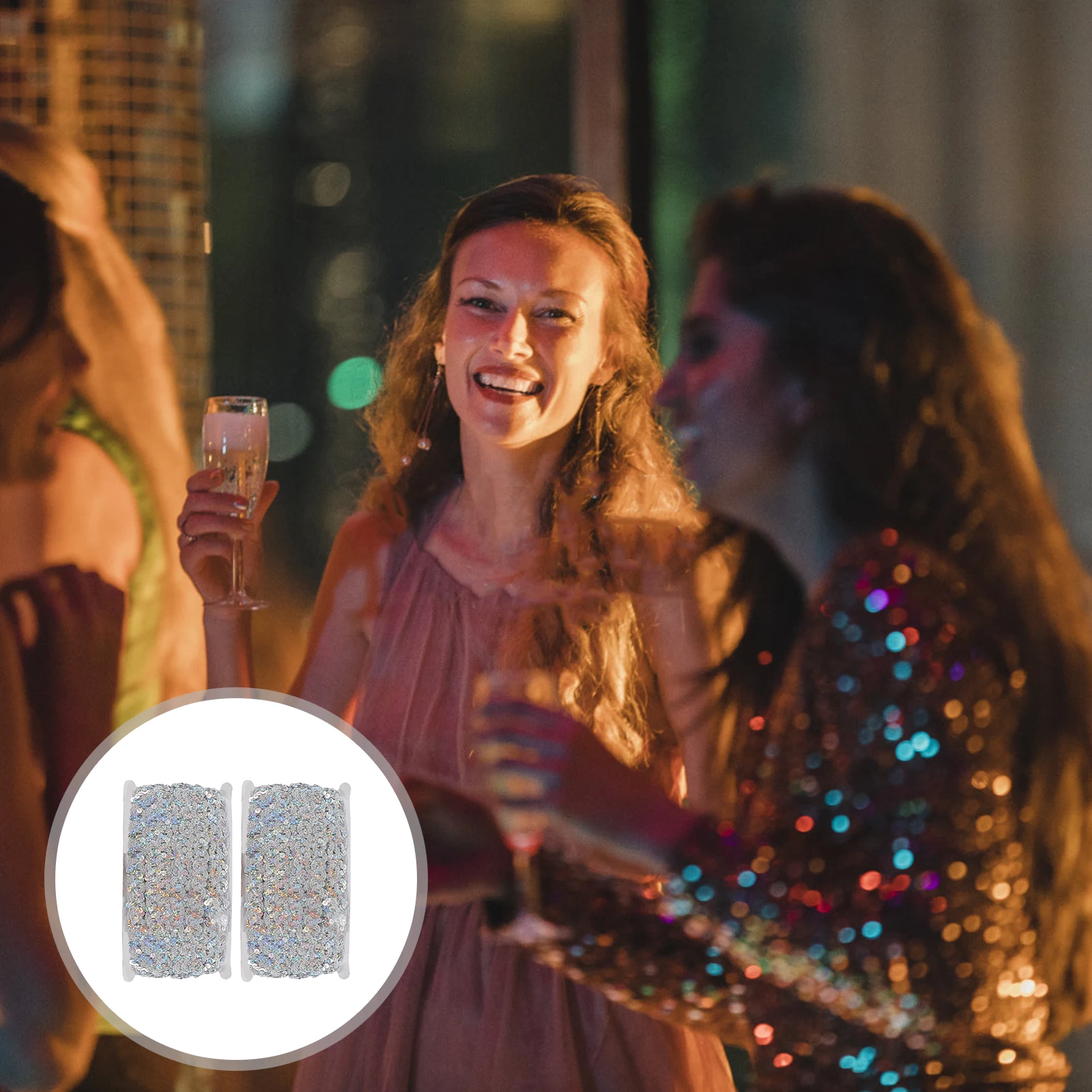 2pcs Diy Sequin Laces Decorative Lace Trim For Clothes Accessories Sewing Handmade Crafts Lace Ribbon Trim Diy Stage Apparel 
2pcs Diy Sequin Laces Decorative Lace Trim For Clothes Accessories Sewing Handmade Crafts Lace Ribbon Trim Diy Stage Apparel