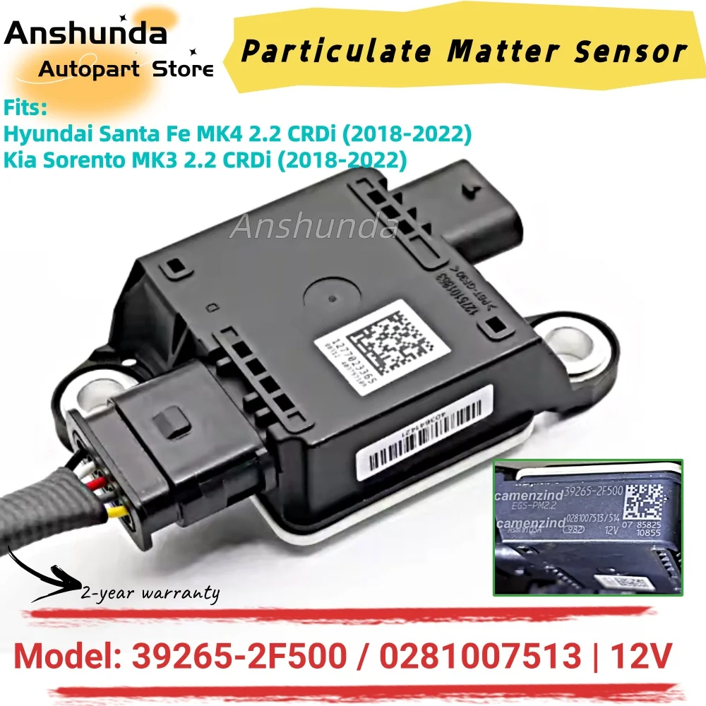 392652F500 Original New Particulate Matter Sensor PM Sensor 1275101863 For HYUNDAI SANTA FE IV KIA SORENTO 80A906261D 0281007513
392652F500 Original New Particulate Matter Sensor PM Sensor 1275101863 For HYUNDAI SANTA FE IV KIA SORENTO 80A906261D 0281007513