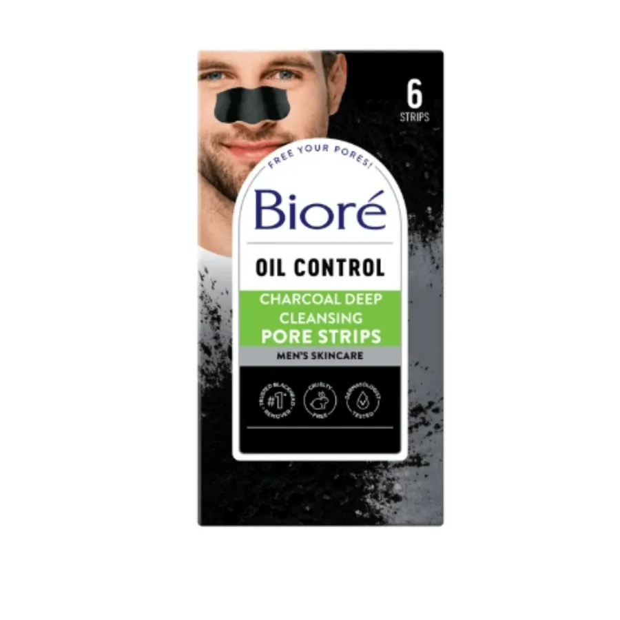 Biore Men's Skincare Charcoal Deep Cleansing Black Remover Pore Nose Strips 6 ct
Biore Men's Skincare Charcoal Deep Cleansing Black Remover Pore Nose Strips 6 ct
