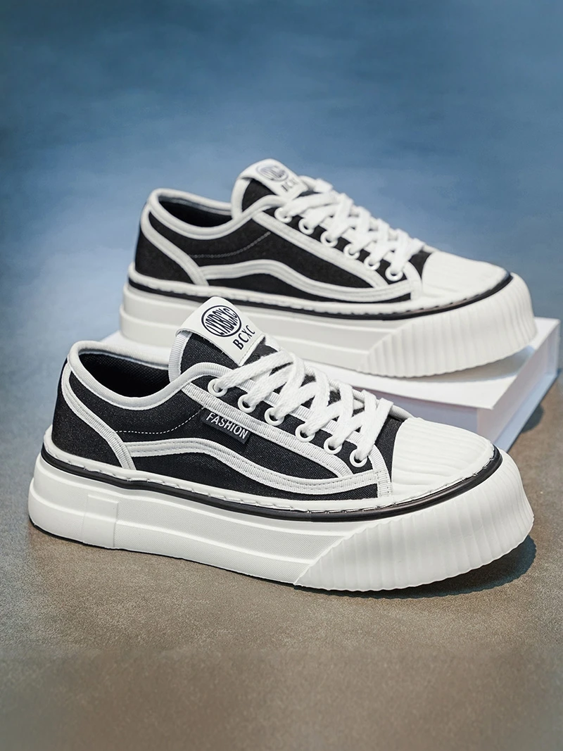 Men's Canvas Shoes 2026 New Summer Breathable Korean Style Casual Work Low Cut Glue Adhesive Thick Bottom mid Heel Color
Men's Canvas Shoes 2026 New Summer Breathable Korean Style Casual Work Low Cut Glue Adhesive Thick Bottom mid Heel Color